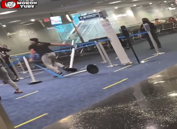 Video :The scenario worsens when he is denied a flight due to his actions